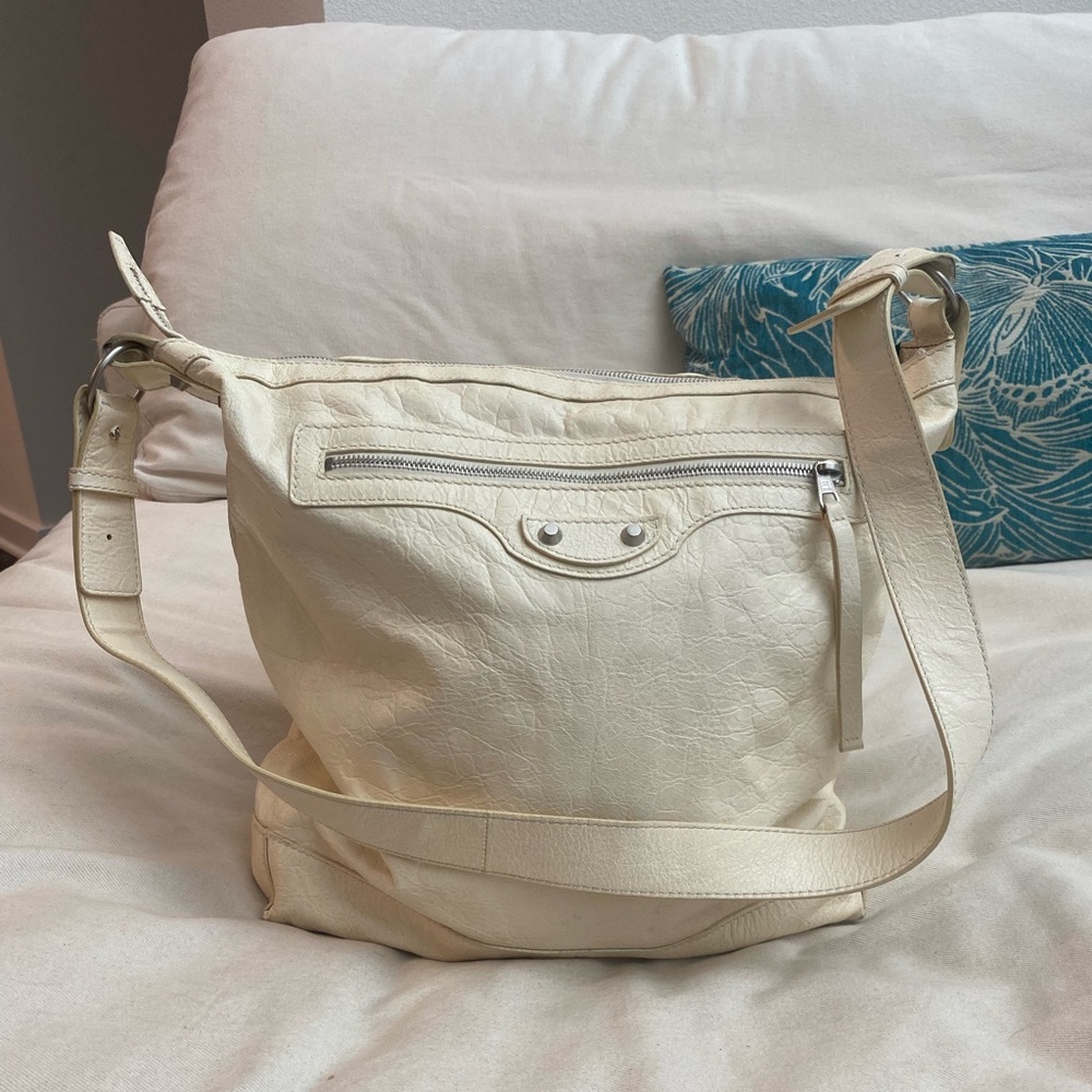 White Balenciaga Crossbody